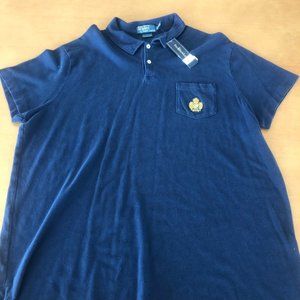 Polo Ralph Lauren Men's Custom Fit Mesh Cotton SS Polo Shirt  2xl
